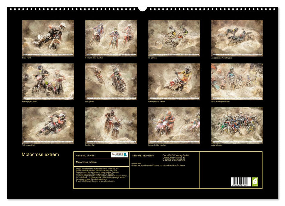 Motocross extrem (CALVENDO Wandkalender 2025)