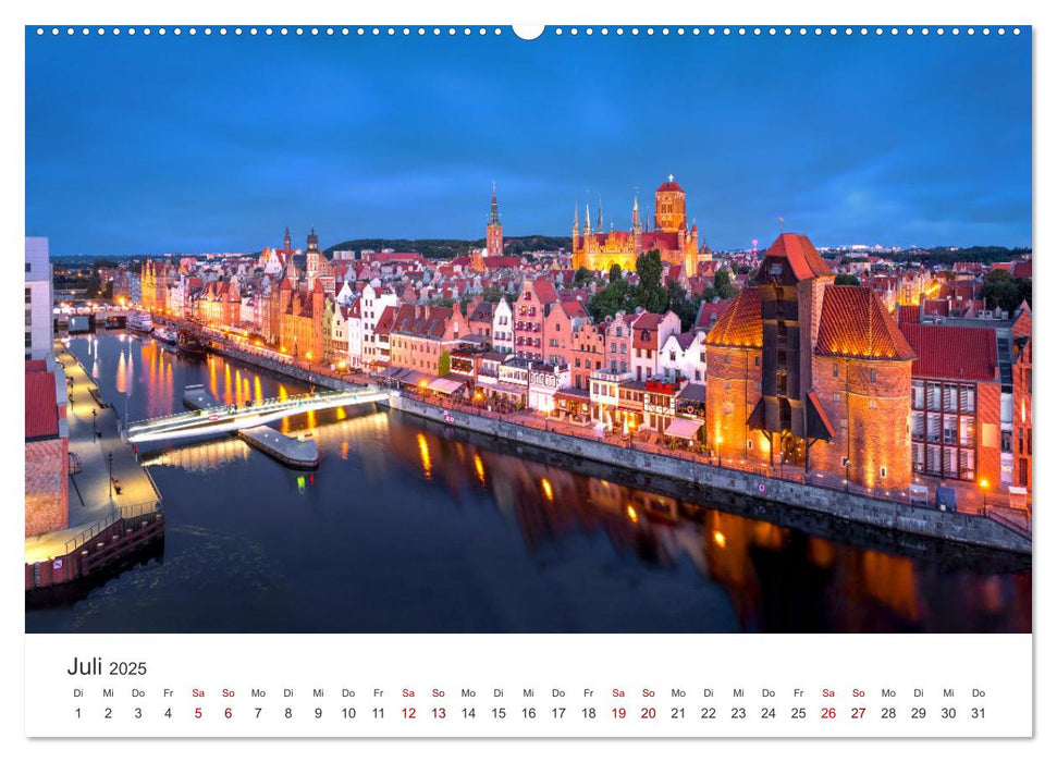 Danzig - Die goldene Stadt an der Ostsee. (CALVENDO Premium Wandkalender 2025)