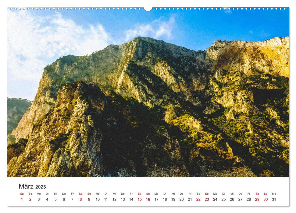 Capri - Im Golf von Neapel. (CALVENDO Premium Wandkalender 2025)