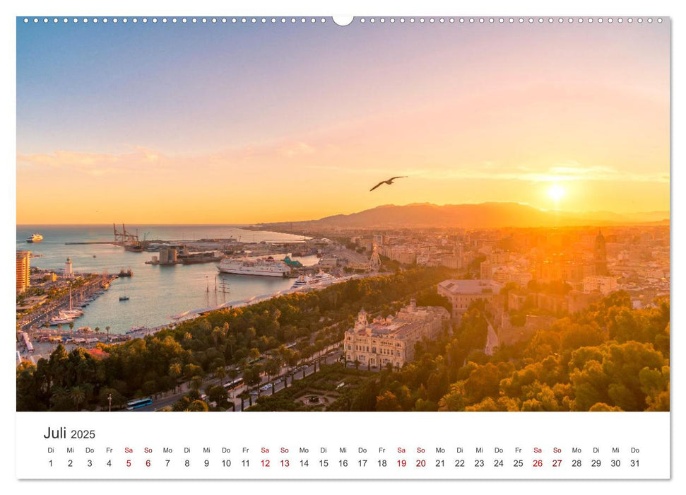 Málaga - Eine Perle in Andalusien. (CALVENDO Premium Wandkalender 2025)