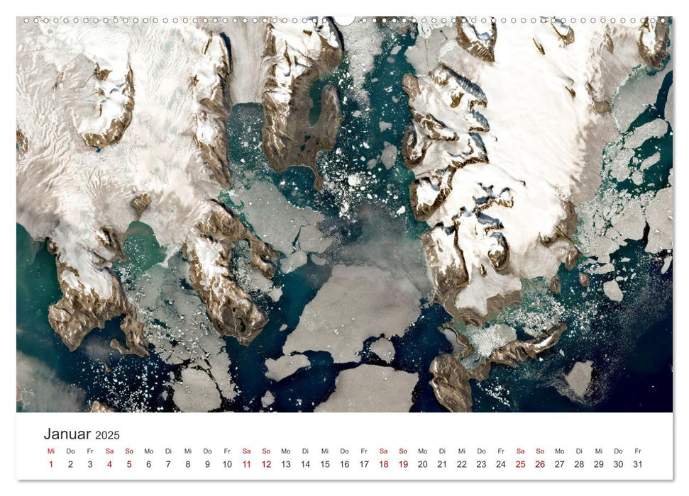 Die Erde aus dem All (CALVENDO Wandkalender 2025)