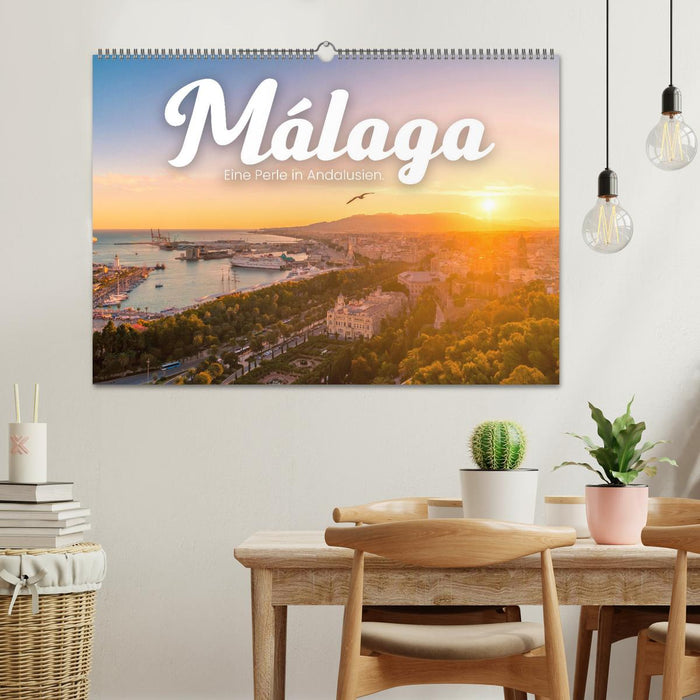 Málaga - Eine Perle in Andalusien. (CALVENDO Wandkalender 2025)