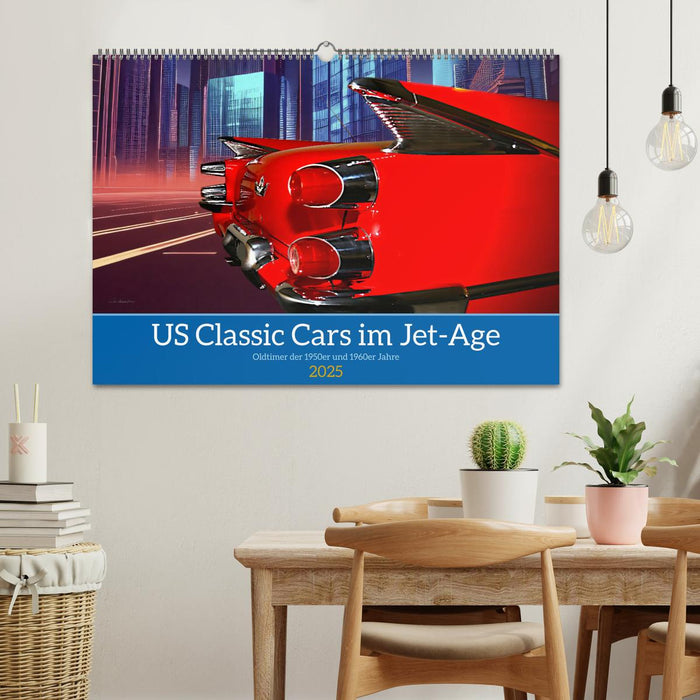 US Classic Cars im Jet-Age (CALVENDO Wandkalender 2025)