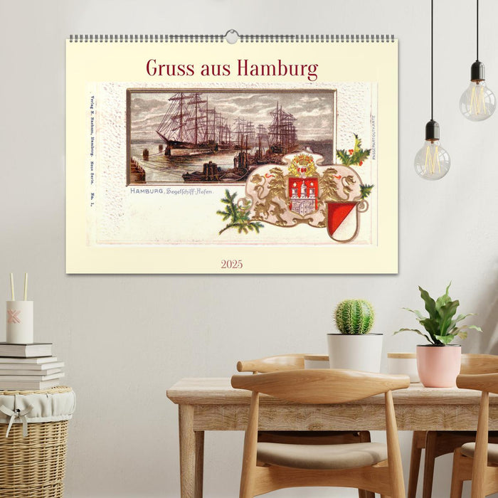 Gruss aus Hamburg (CALVENDO Wandkalender 2025)