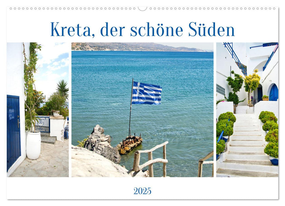 Kreta, der schöne Süden (CALVENDO Wandkalender 2025)