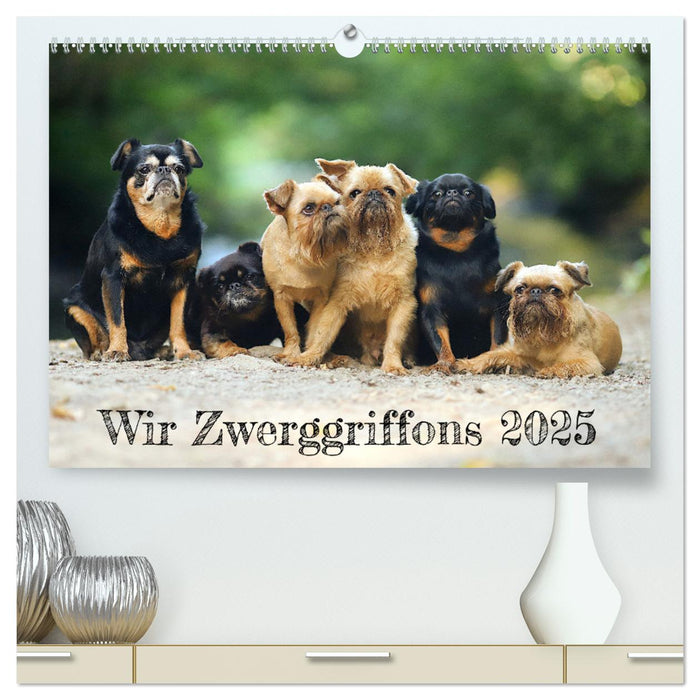 Wir Zwerggriffons 2025 (CALVENDO Premium Wandkalender 2025)