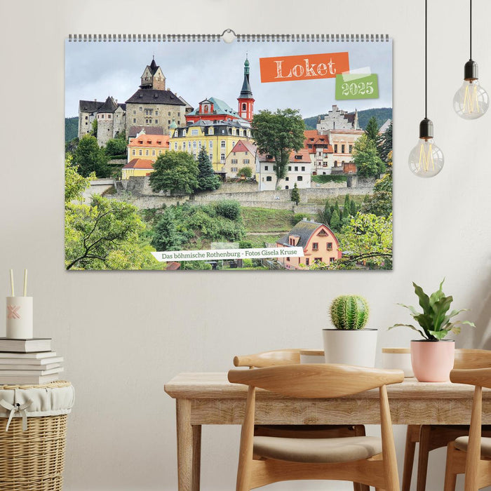 Loket - Das böhmische Rothenburg (CALVENDO Wandkalender 2025)