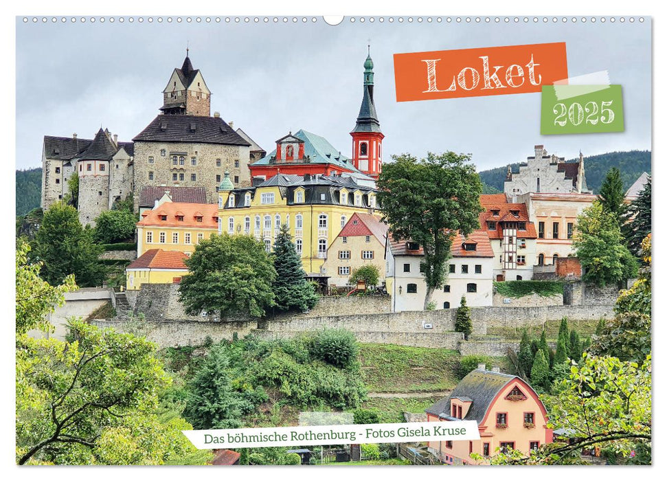 Loket - Das böhmische Rothenburg (CALVENDO Wandkalender 2025)