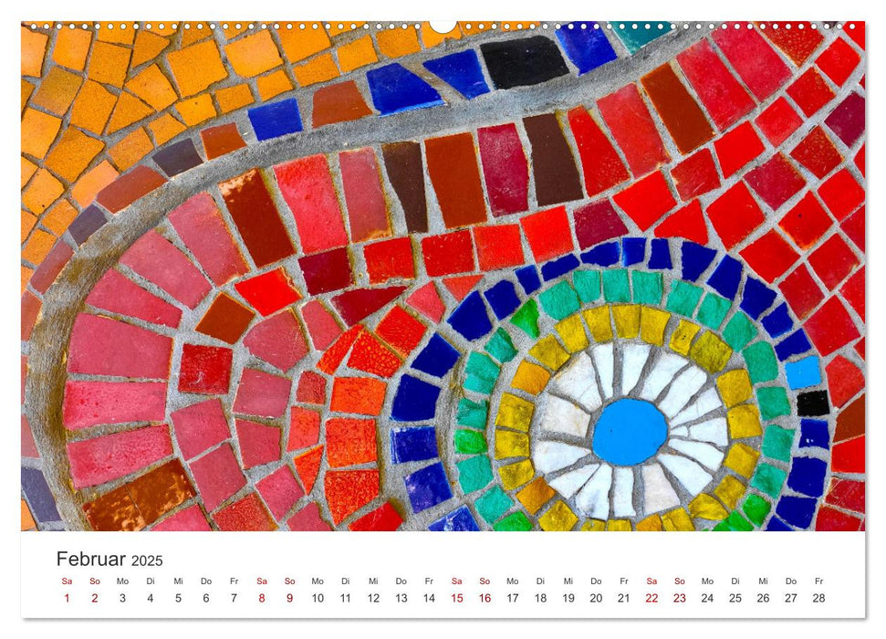 Kunstvolle Mosaike (CALVENDO Wandkalender 2025)