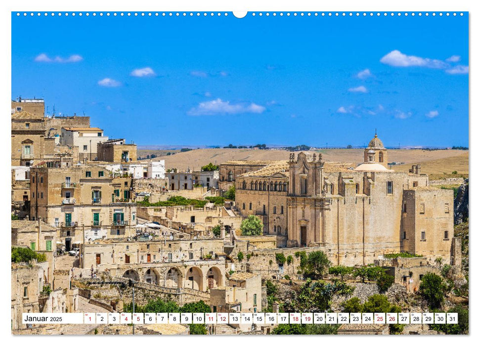 Matera - Die Stadt der Sassi (CALVENDO Wandkalender 2025)