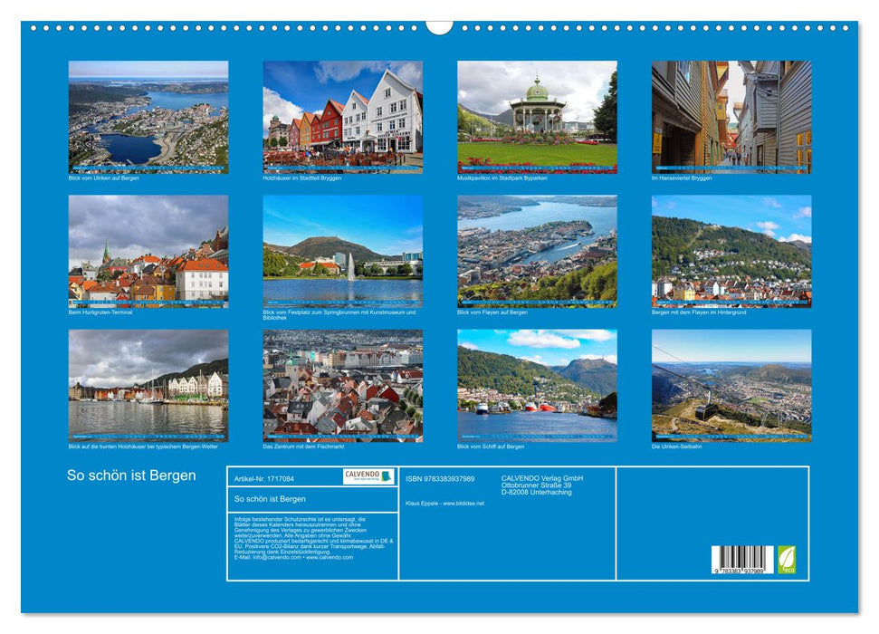 So schön ist Bergen (CALVENDO Wandkalender 2025)