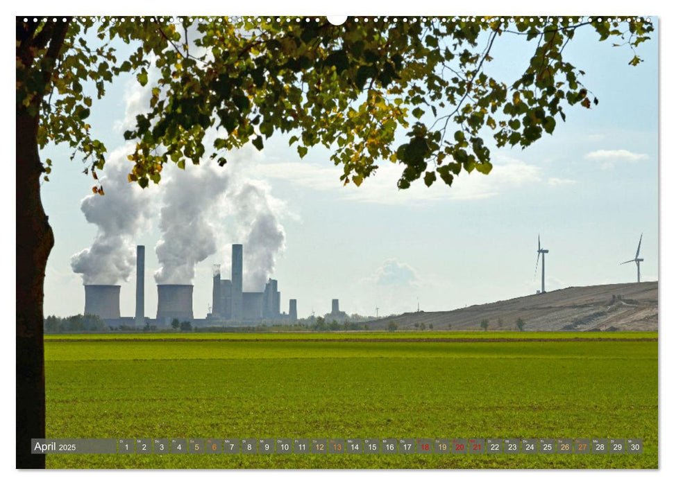 Alte und neue Energie im Rheinland - zwischen Braunkohletagebau und Windkraftanlagen (CALVENDO Wandkalender 2025)