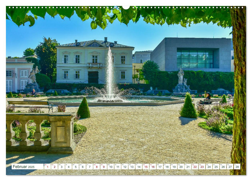 Mozartstadt Salzburg - Brunnen und Wasserspiele (CALVENDO Premium Wandkalender 2025)