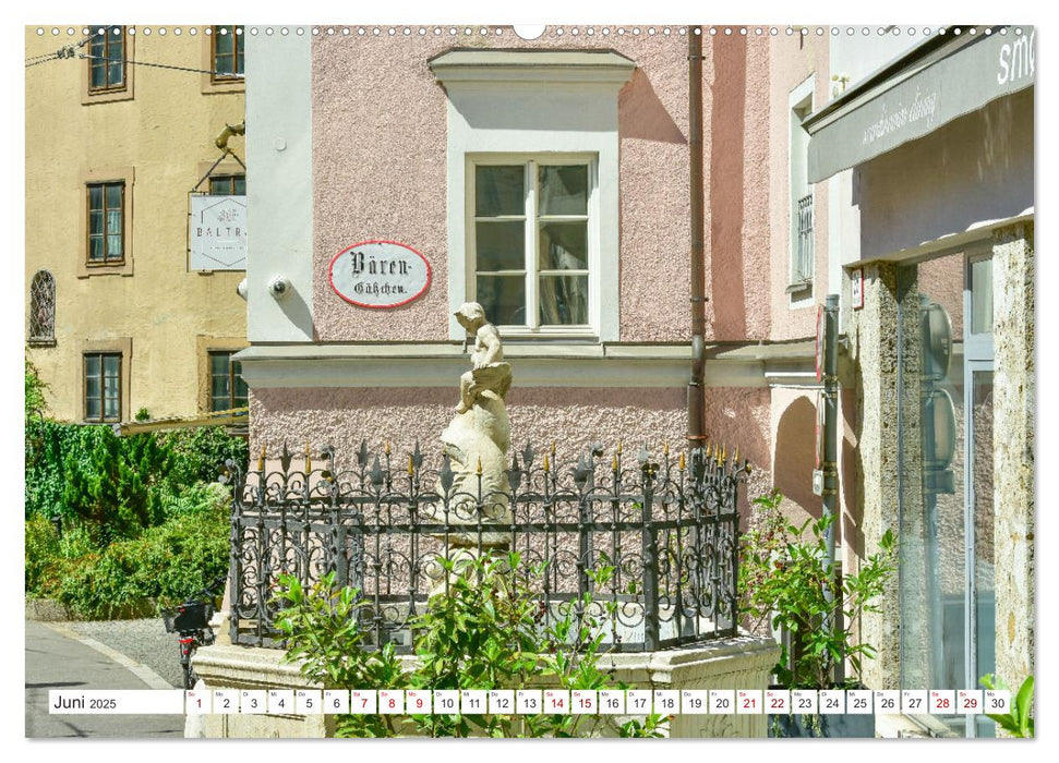 Mozartstadt Salzburg - Brunnen und Wasserspiele (CALVENDO Premium Wandkalender 2025)