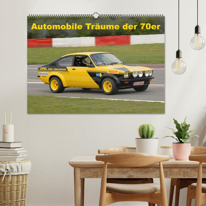 Automobile Träume der 70er (CALVENDO Wandkalender 2025)