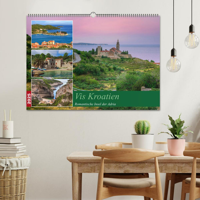 Vis Kroatien - Romantische Insel der Adria (CALVENDO Wandkalender 2025)