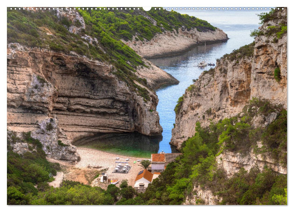 Vis Kroatien - Romantische Insel der Adria (CALVENDO Wandkalender 2025)