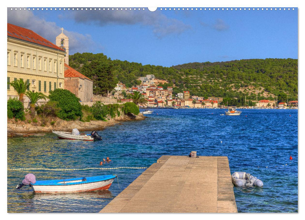 Vis Kroatien - Romantische Insel der Adria (CALVENDO Wandkalender 2025)