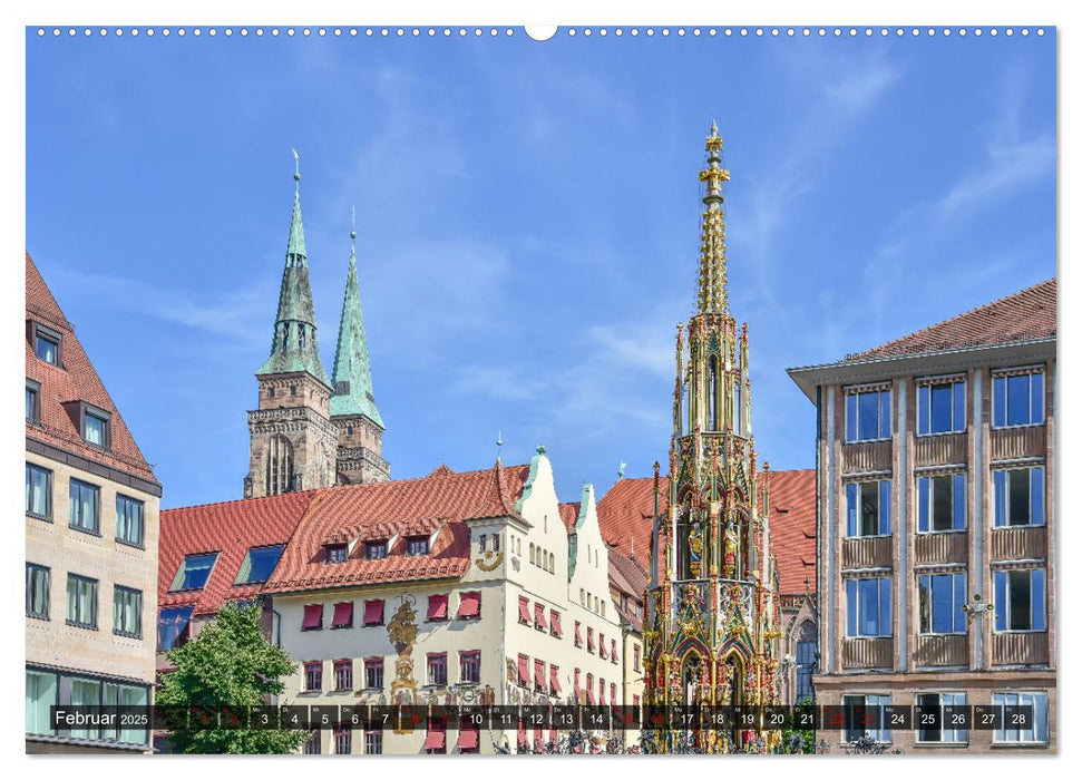 Nürnberg Brunnen - und Wasserspiele (CALVENDO Wandkalender 2025)