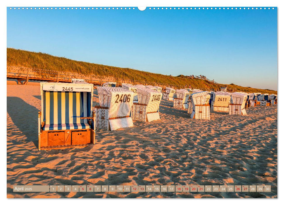 Sylt im Abendlicht (CALVENDO Wandkalender 2025)