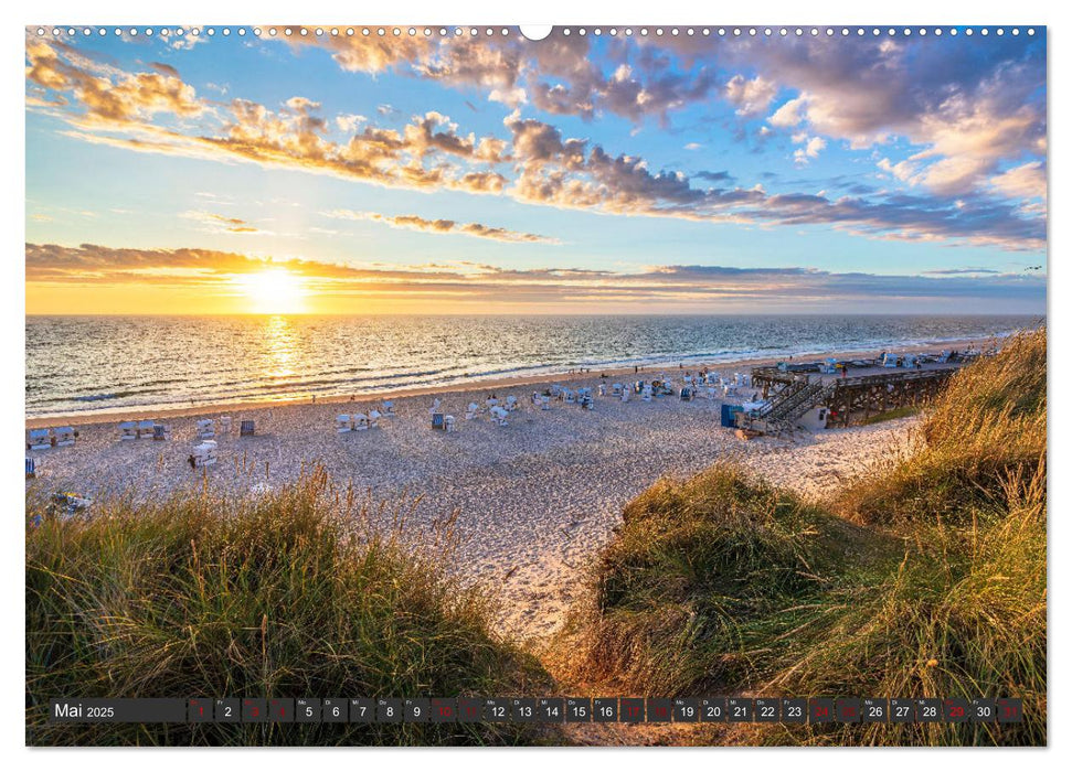 Sylt im Abendlicht (CALVENDO Wandkalender 2025)