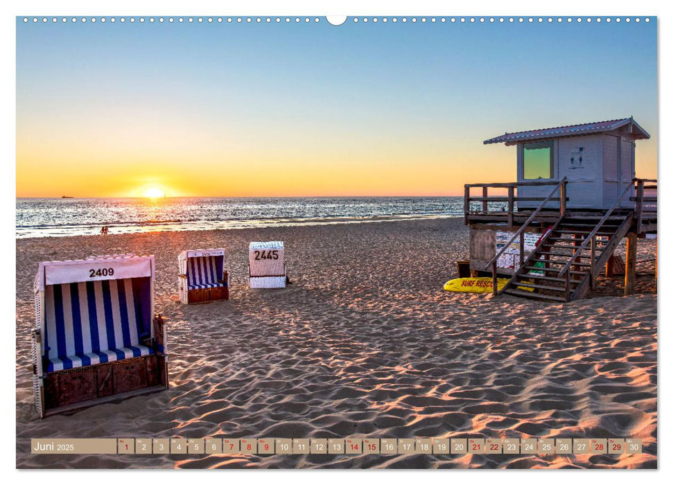 Sylt im Abendlicht (CALVENDO Wandkalender 2025)