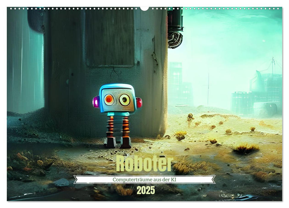 Roboter - Computerträume aus der KI (CALVENDO Wandkalender 2025)