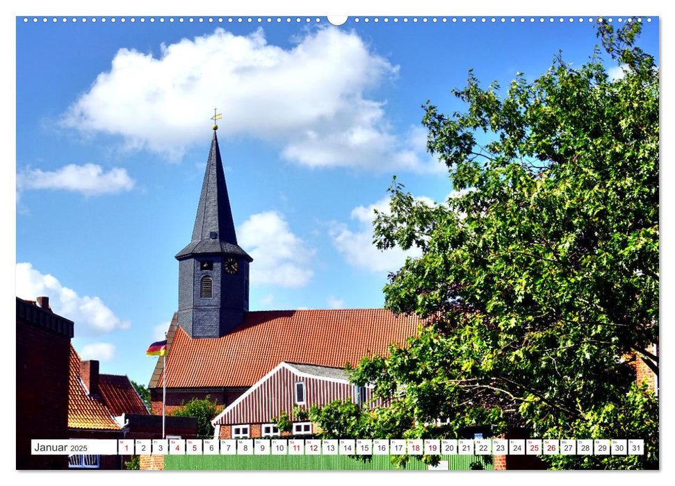 Freiburg an der Elbe (CALVENDO Premium Wandkalender 2025)