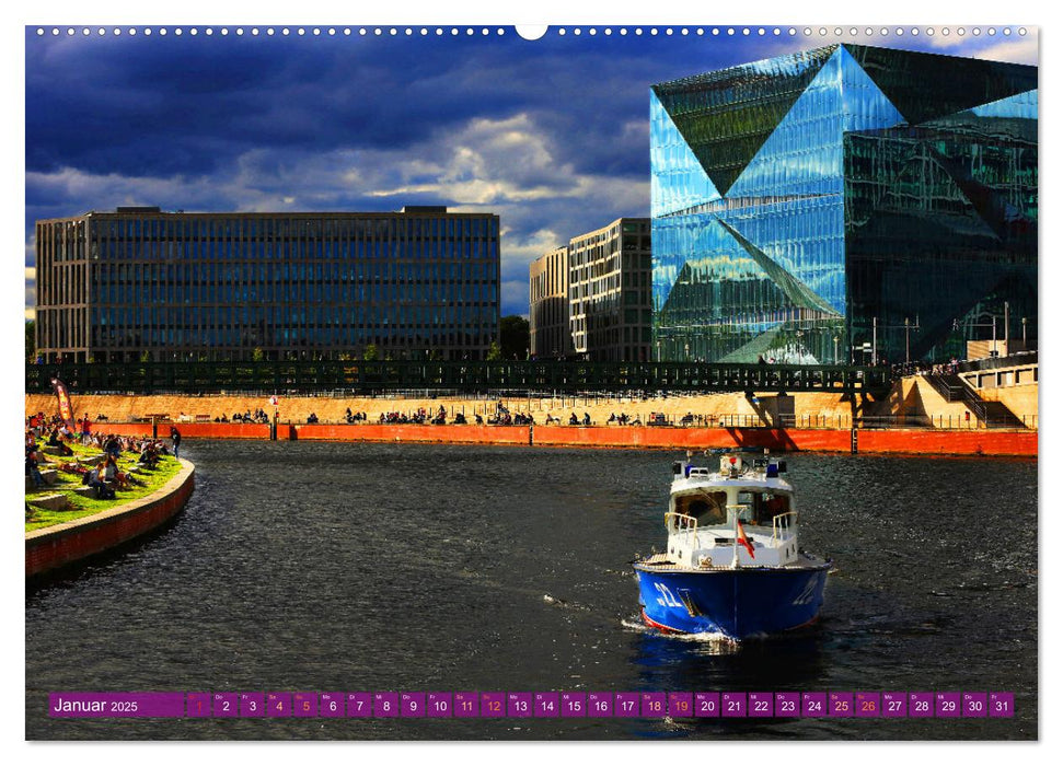 Berlin Colored Architecture (CALVENDO Premium Wandkalender 2025)