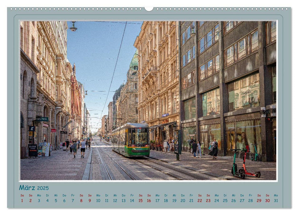 HELSINKI CITY (CALVENDO Premium Wandkalender 2025)