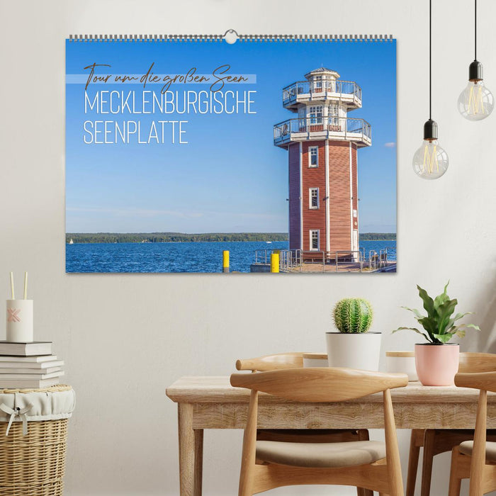 Tour um die großen Seen der Mecklenburgischen Seenplatte (CALVENDO Wandkalender 2025)