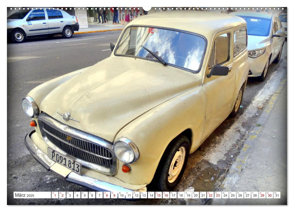 Kombi-Klassiker - British Estate Cars in Kuba (CALVENDO Premium Wandkalender 2025)