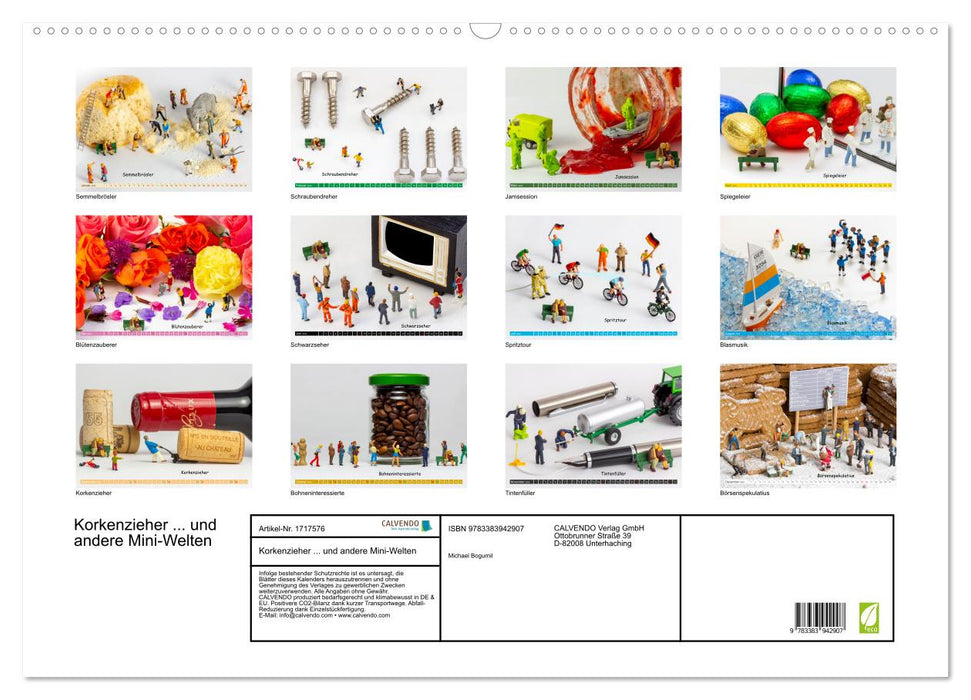 Korkenzieher ... und andere Mini-Welten (CALVENDO Wandkalender 2025)
