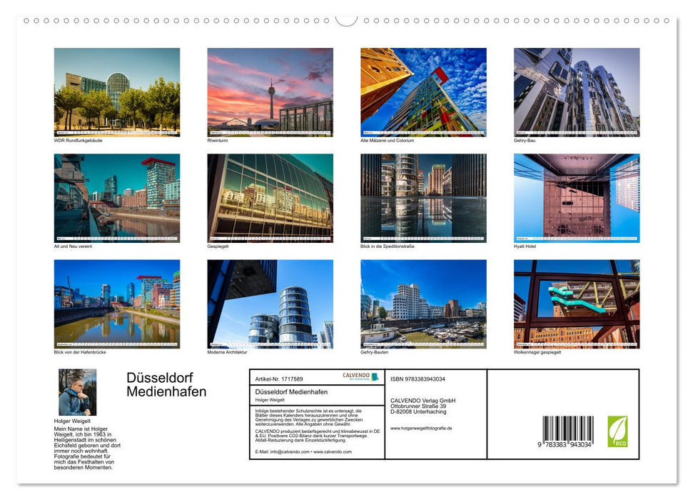 Düsseldorf Medienhafen (CALVENDO Premium Wandkalender 2025)