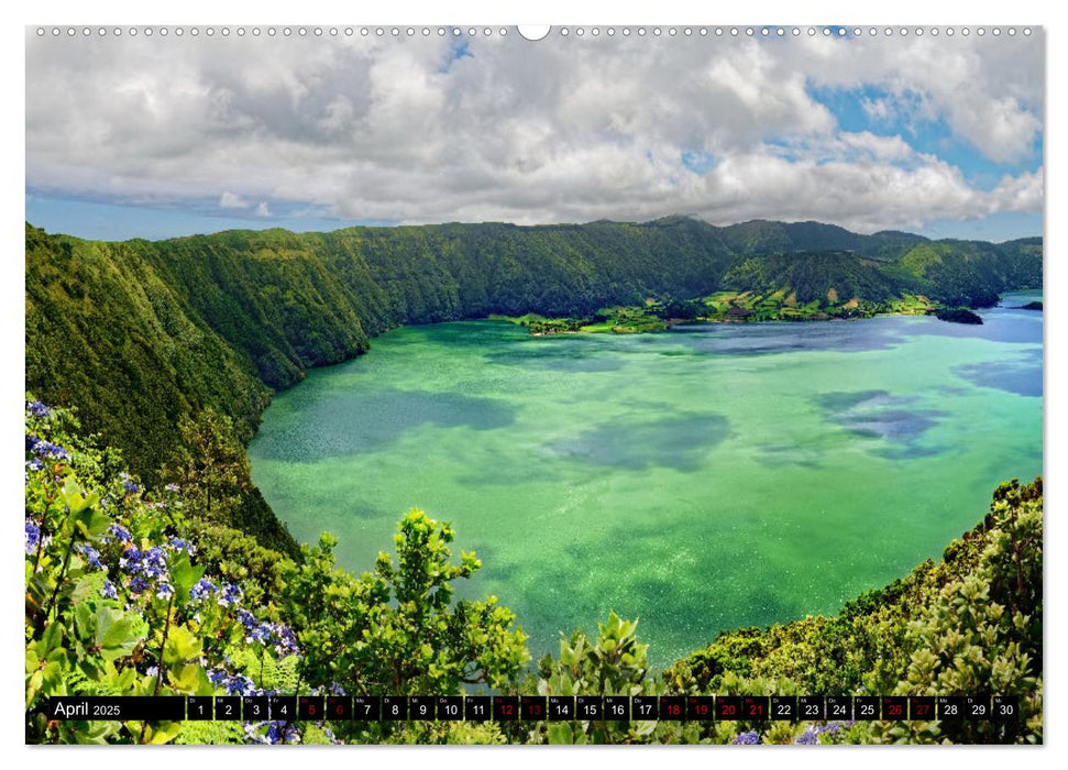 Sao Miguel Azoren - Vulkanisch geprägte Trauminsel im Atlantik (CALVENDO Premium Wandkalender 2025)