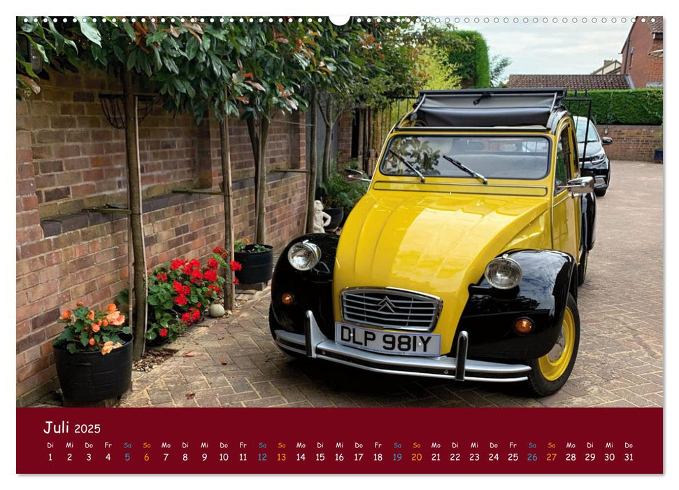 Citroen 2 CV Kult um die Ente (CALVENDO Premium Wandkalender 2025)