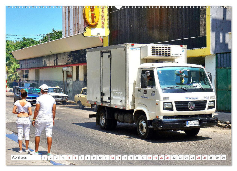 German Trucks - Deutsche LKW in Kuba (CALVENDO Premium Wandkalender 2025)