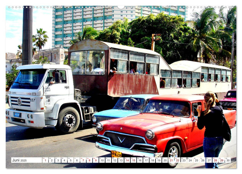 German Trucks - Deutsche LKW in Kuba (CALVENDO Premium Wandkalender 2025)