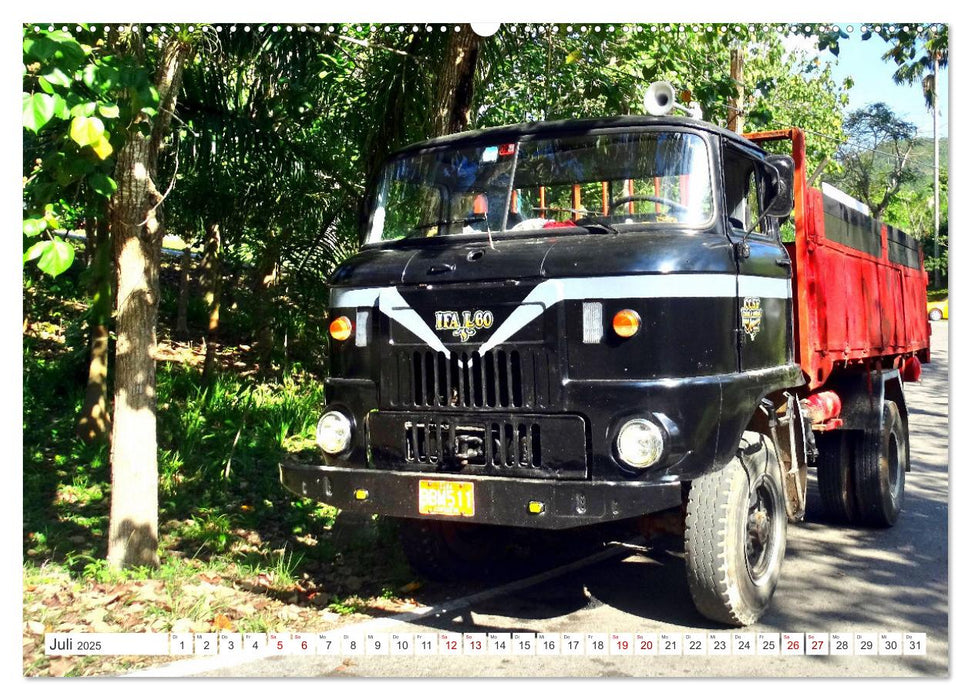 German Trucks - Deutsche LKW in Kuba (CALVENDO Premium Wandkalender 2025)