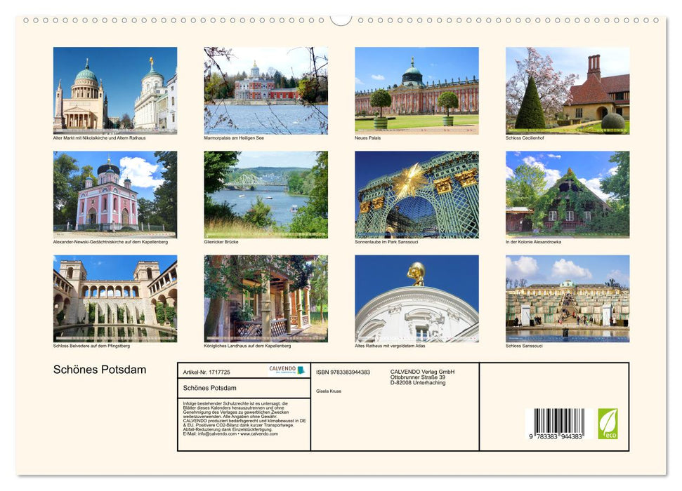 Schönes Potsdam (CALVENDO Premium Wandkalender 2025)