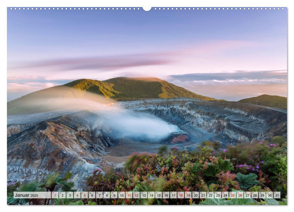 Costa Rica - Tierwelt und Landschaften (CALVENDO Premium Wandkalender 2025)