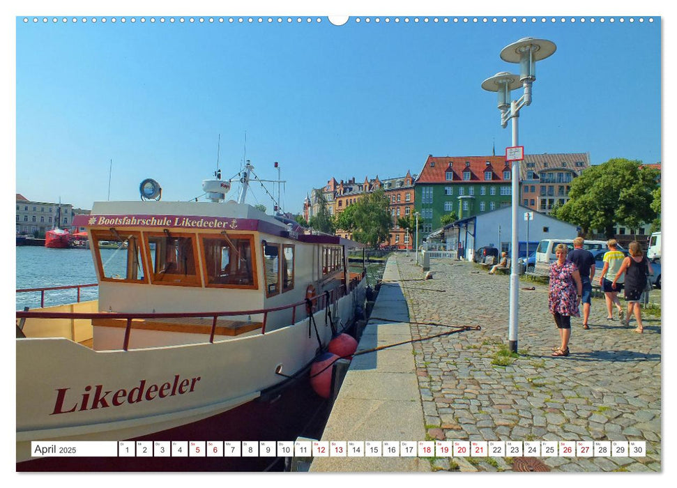 Hansestadt Stralsund - Ein Sommertag an der Ostseeküste Vorpommerns (CALVENDO Premium Wandkalender 2025)