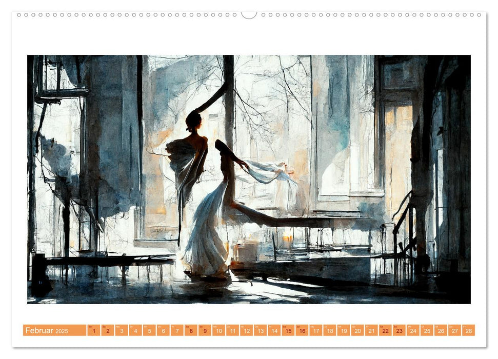 Romatic Ballerina (CALVENDO Premium Wandkalender 2025)