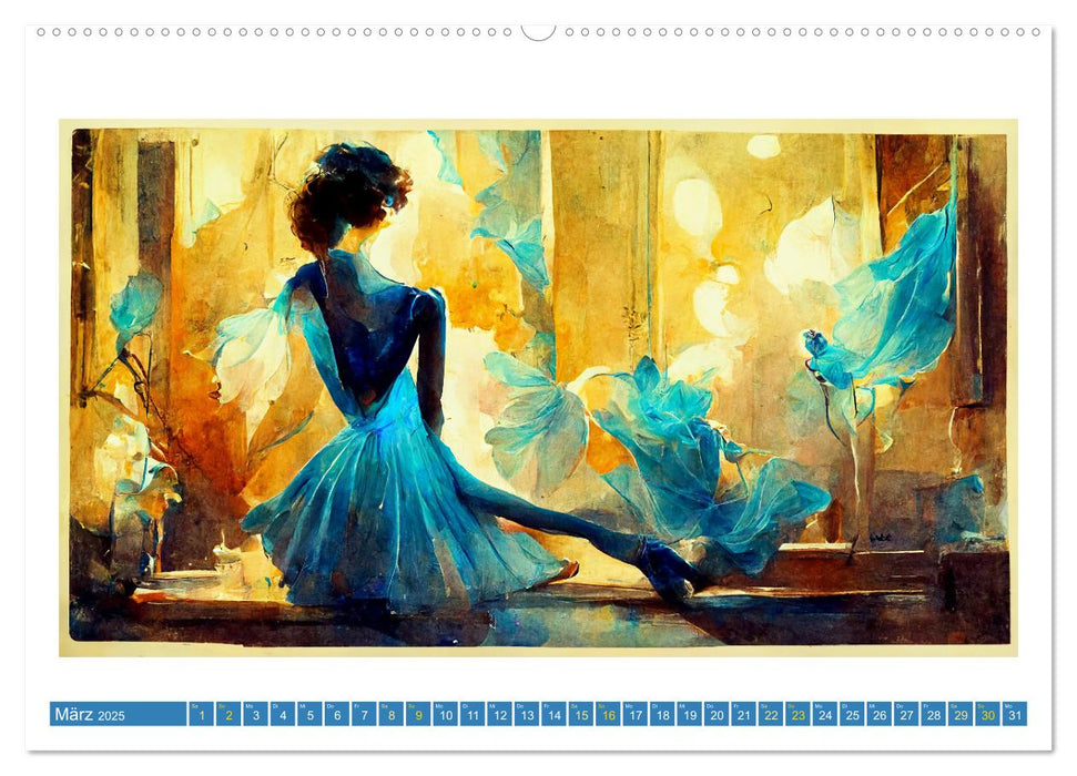 Romatic Ballerina (CALVENDO Premium Wandkalender 2025)