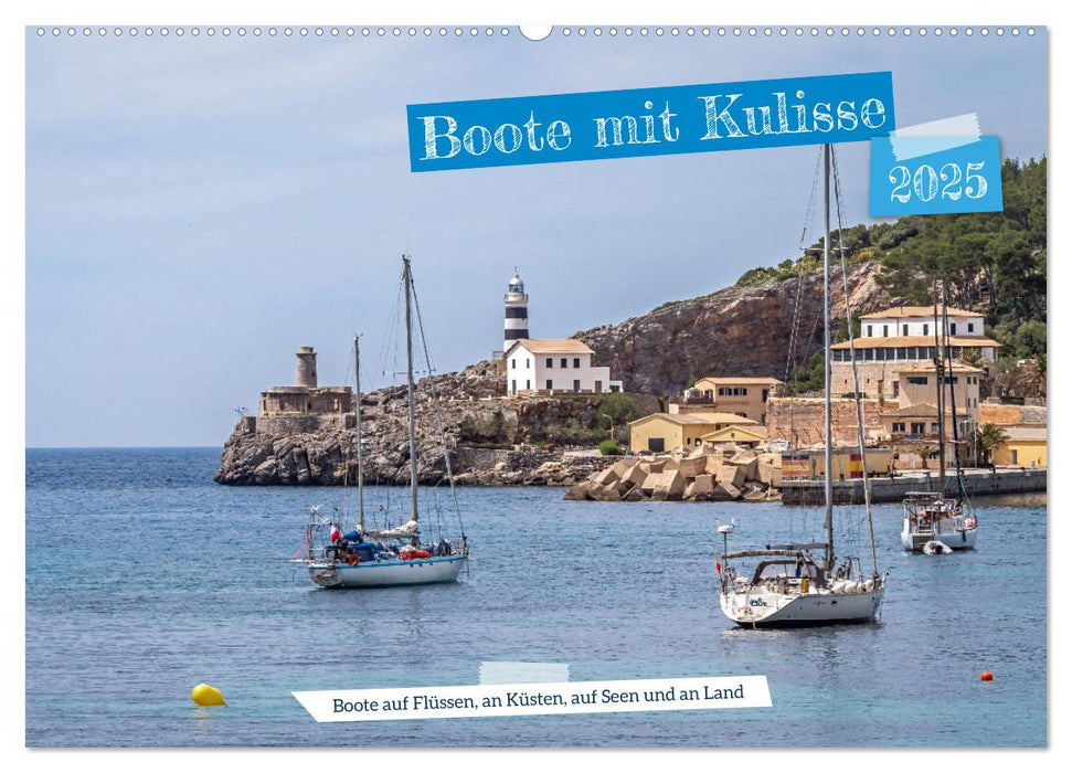 Boote mit Kulisse (CALVENDO Wandkalender 2025)