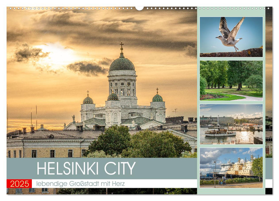 HELSINKI CITY (CALVENDO Wandkalender 2025)