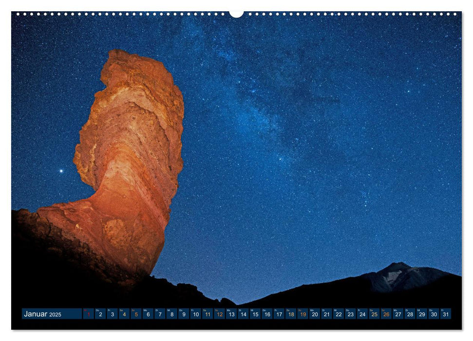 Polarlichter, Kometen, Blutmond: Nachthimmel über der Welt (CALVENDO Premium Wandkalender 2025)