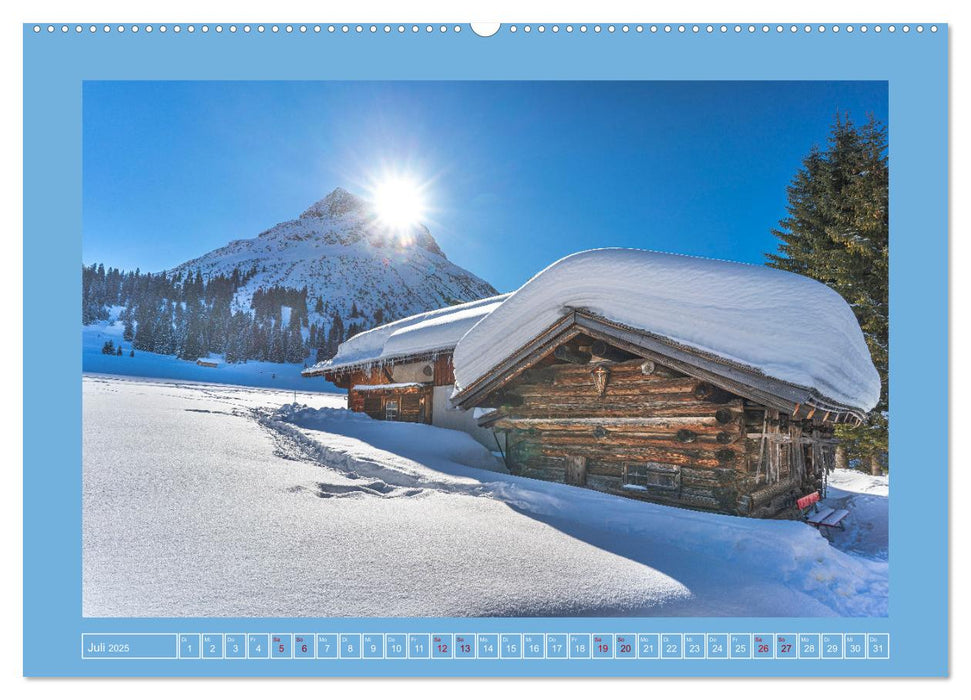 Winterdreams von Lech bis Zug (CALVENDO Premium Wandkalender 2025)