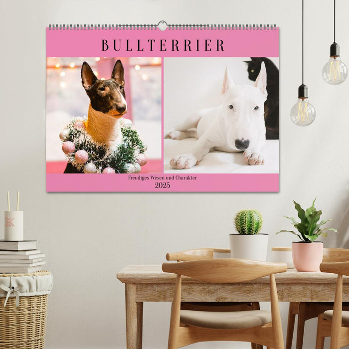 Bullterrier. Freudiges Wesen und Charakter (CALVENDO Wandkalender 2025)