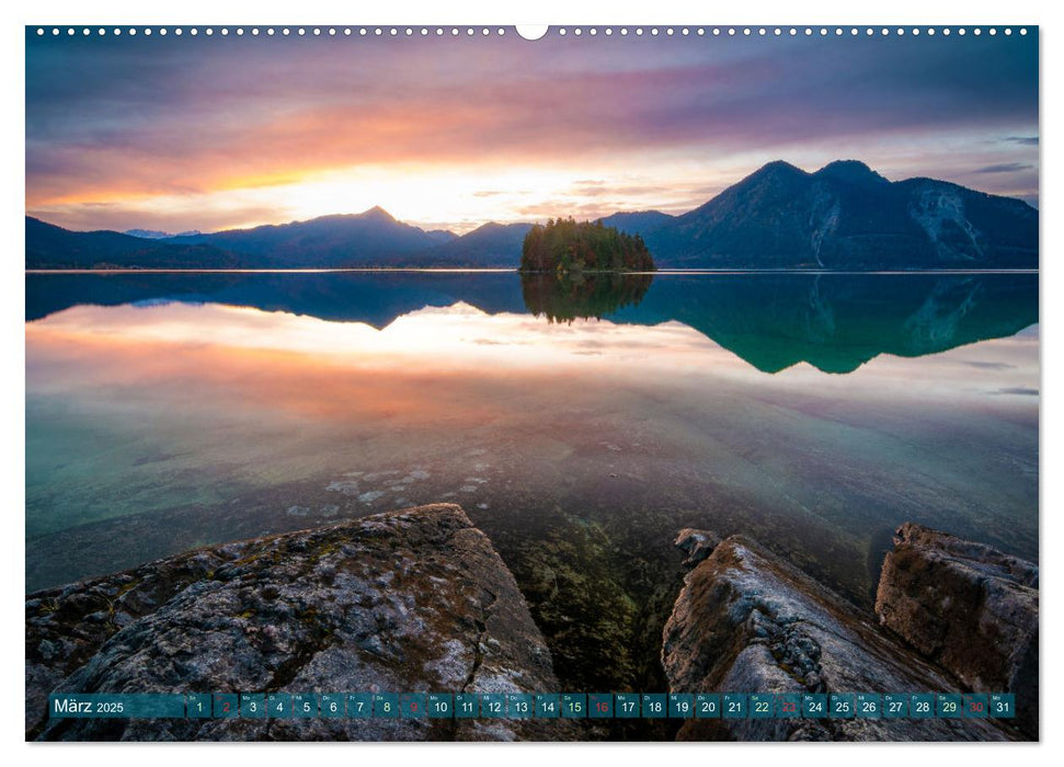 Bilder zum Träumen - Liebe Grüße vom Walchensee (CALVENDO Premium Wandkalender 2025)